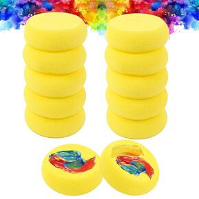 12 Pack Professional Face Paint Sponges, Black Half Moon Face Painting Sponges Petal High Density Face Paint Sponge Bulk Body Paint Sponge Craft Sponges Makeup Sponge for Body Face Painting Art Crafts