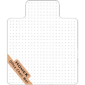 HOMEK Office Chair Mat for Carpet, Flat Packed 36" x 48" Desk Chair Mat for Carpeted Floors, No Dents Computer Chair Mat for Medium or Low Pile Carpet, Easy Glide Office Mat for Rolling Chairs