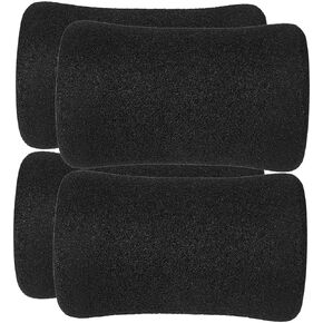 Kisangel 4pcs Foot Foam Pads Roller Buffer Tube Cover Replacement Rolling Foam Pads Buffer Leg Tube Roller for Gym Exercise Ab Training Weight Bench