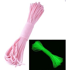 حبل المظلة 100FT 9 Strand 550 متوهج في الظلام