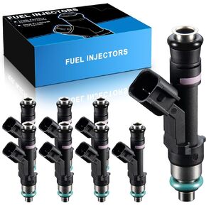 YZHIDIANF 0280158140 5.4L Fuel Injectors Fit For:-Ford Expedition 2007 2008, For:-Lincoln Navigator 2007 2008, Replacement FJ1008 800-2044N CM-5145 8002044N CM5145 7L1Z9F593B (Set of 8)