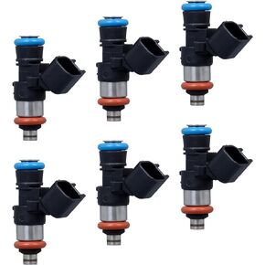 AdvanEX Fuel Injector 4 Holes Compatible with Ford Escape Fusion Mazda Tribute Mercury Mariner Milan 3.0L V6 Replaces OE 0280158189 FJ998 822-11217 (Set of 6)