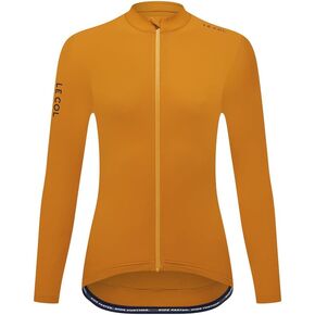 LE COL Women’s Pro Long Sleeve Jersey | Breathable Cycling Shirt | Rear Pockets, Force Lycra Construction, Zip Closure
