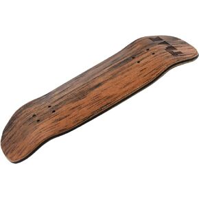 Teak Tuning Prolific Wooden Fingerboard Deck, 33.5mm x 96mm Boxy Shape - Two Tone - 6 Ply with Double Color Mid Plies - Includes Prolific Foam Tape
