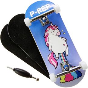 P-REP V2 PRO Performance Complete Wooden Fingerboard with Urethane Wheels - Smell The Rainbow 34mm