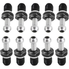 findmall 10Pcs BT40 45°0.589" Pull Stud Retention Knob Fits for HASS Kia Toshiba CNC