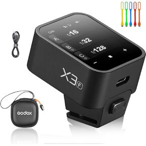 Godox X3 X3S Flash Trigger for Sony, Touchscreen interface & local controls, Built-in Type-C Charging Battrery, TTL HSS 2.4G Wireless Speedlite Trigger kit with Storage Bag for indoor outdoor shooting