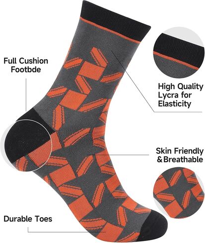 Dress Socks Combed Cotton Anti Odor Quick Dry Moisture Wikcing Size 8-13 Crew Socks in Saudi Arabia