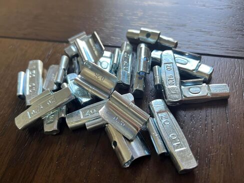 Gallardo Tire Products 20 Pcs | P Type | Fe Clip ON Wheel Weights .25 .50 .75 1.0 (5 of Each) for Steel Rim in Saudi Arabia