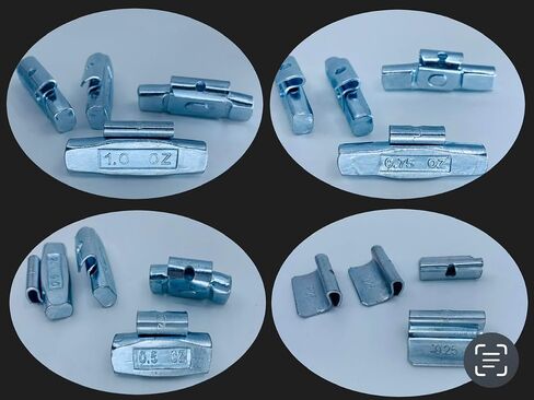Gallardo Tire Products 20 Pcs | P Type | Fe Clip ON Wheel Weights .25 .50 .75 1.0 (5 of Each) for Steel Rim in Saudi Arabia