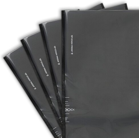 أكياس مانعة للتسرب مقاومة للتفريغ مقاس 27.94 سم × 60.96 سم (50 قطعة) 5 مل (أسود وشفاف) - حافظة طعام من الدرجة التجارية خالية من مادة BPA للتخزين، وفيديو Sous Vide، وحقيبة حفظ الطعام لإعداد الوجبات in Kuwait