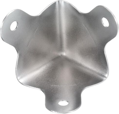 Uxcell 30x23 مللي متر صندوق معدني واقيات زوايا صندوق واقي للحواف مطلي بالكروم فضي اللون 24 قطعة in Kuwait