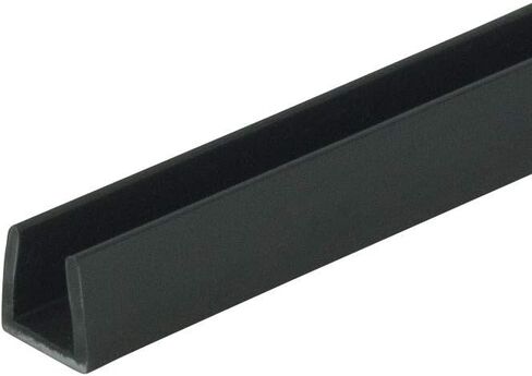 Outwater Plastics 141-BK Black 1/4 Inch Styrene Plastic U Channel C Channel 72 Inch Lengths (Pack of 18 Pieces, 108 feet Total) in Saudi Arabia