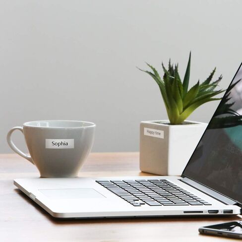 شريط ملصقات من Label KINGDOM مكون من 10 عبوات متوافق مع Brother P Touch TZe231 TZ-231، عبوات شريط ملصقات Tze Tz مغلفة 12 مم 0.47 بوصة لصانع ملصقات Brother PTouch PT-D210 PTD220 أسود على أبيض in Kuwait