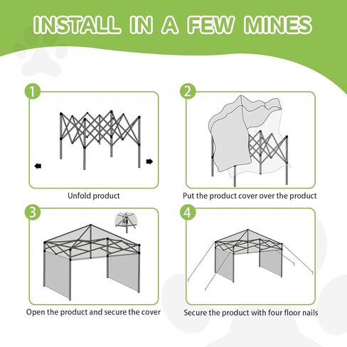 خيمة كلب قابلة للطي من Lingusta للكلاب الصغيرة والمتوسطة والكبيرة، مقاومة للماء للكلاب في الهواء الطلق، بيوت للكلاب/القطط/الأرنب/الخنزير in Kuwait