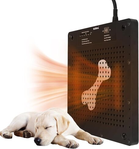Briidea 140W Dog House Heater, 40℉-140℉ Adjustable Temperature & Anti Chew Cord, Ultra-Quiet & Ultra-Thin Design, Heater for Chicken Coops, Rabbit, Cat, Keep Your Pets Warm in Winter in Saudi Arabia