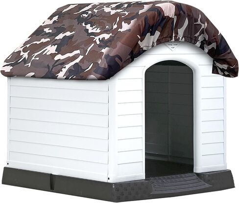 Calvana Dog House Roof Cover | Pet Kennel Covers Windproof and Waterproof | Fit All Large Plastic Dog House (43" L X 38" W) in Saudi Arabia