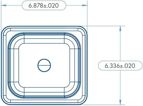 منتجات Carlisle FoodService Products StorPlus صينية طعام بلاستيكية 1/6 مع ملصق متكامل للمطاعم، 2.5 كوارت، شفاف in Saudi Arabia