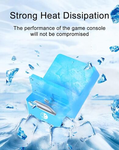 محطة إرساء تلفزيون YIGORN لجهاز نينتندو سويتش، محطة إرساء تلفزيون محمولة بديلة لنينتندو سويتش مع HDMI ومنفذ شحن (3 في 1 قاعدة سوداء) in Kuwait