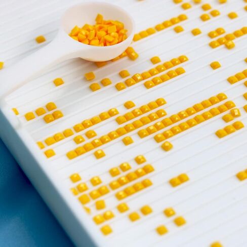 2 قطعة منظم صينية رسم ماسي مقاس 10 × 6 بوصة كبير جدًا، صواني بلاستيكية للخرز، إكسسوارات فنية ماسية، أدوات منقطة من حجر الراين لفن الأحجار الكريمة DIY باللون الأبيض in Kuwait