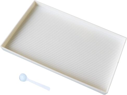 2 قطعة منظم صينية رسم ماسي مقاس 10 × 6 بوصة كبير جدًا، صواني بلاستيكية للخرز، إكسسوارات فنية ماسية، أدوات منقطة من حجر الراين لفن الأحجار الكريمة DIY باللون الأبيض in Kuwait