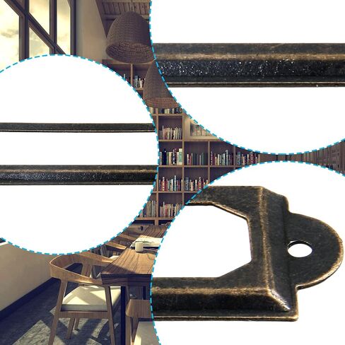 60pcs Metal Label Holder, Black Metal Library Tags, File Drawer Label Frames Holder, Screw Cabinet, Shelf Tag Name Card Labels Holders (60mm x 17mm) in Kuwait