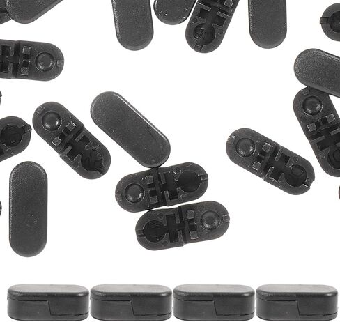 20 قطعة من موصلات سلسلة Healifty ذات الظل الدوار وسلسلة خرز بديلة رأسية رومانية دوارة أعمى سلسلة موصل سلك سلسلة ملحقات للمنزل باللون الأسود in Kuwait