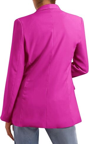 Womens Casual Blazers Long Sleeve Open Front Fitted Blazer Work Office Blazers Jackets with Pockets in Saudi Arabia