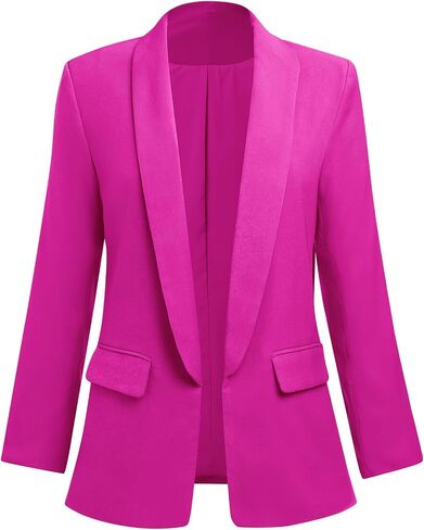 Womens Casual Blazers Long Sleeve Open Front Fitted Blazer Work Office Blazers Jackets with Pockets in Saudi Arabia