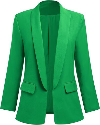 Womens Casual Blazers Long Sleeve Open Front Fitted Blazer Work Office Blazers Jackets with Pockets in Saudi Arabia