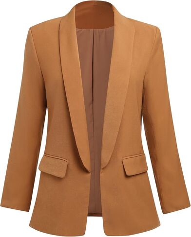 Womens Casual Blazers Long Sleeve Open Front Fitted Blazer Work Office Blazers Jackets with Pockets in Saudi Arabia