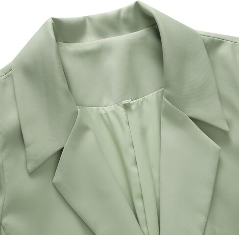 سترة Lamgool النسائية طويلة الأكمام كاجوال مفتوحة من الأمام للمكتب مع جيوب على طية الصدر للعمل in Kuwait