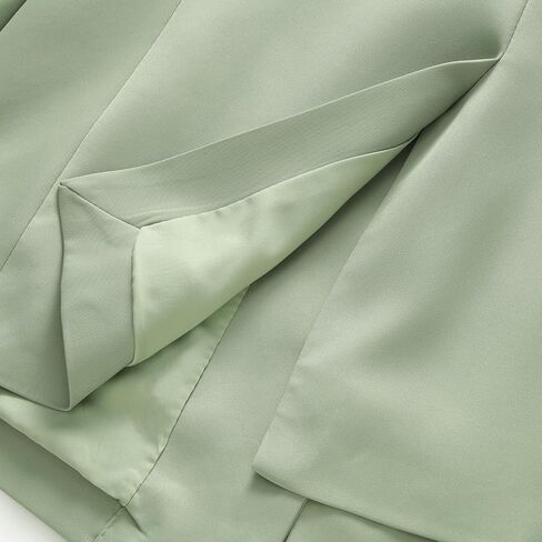 سترة Lamgool النسائية طويلة الأكمام كاجوال مفتوحة من الأمام للمكتب مع جيوب على طية الصدر للعمل in Kuwait