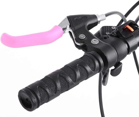 SPYMINNPOO 2Pcs Brake Handle Silicone Sleeve, Mountain Bike Brake Lever Protection Cover (Deep Pink) in Saudi Arabia