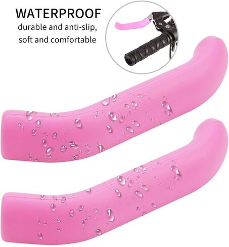 SPYMINNPOO 2Pcs Brake Handle Silicone Sleeve, Mountain Bike Brake Lever Protection Cover (Deep Pink) in Saudi Arabia