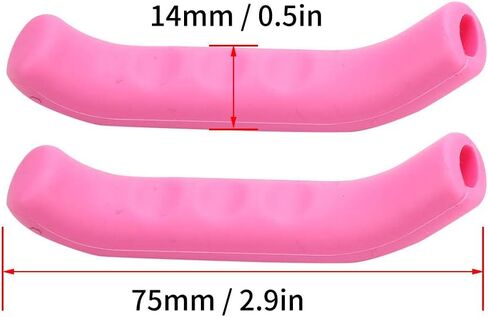 SPYMINNPOO 2Pcs Brake Handle Silicone Sleeve, Mountain Bike Brake Lever Protection Cover (Deep Pink) in Saudi Arabia