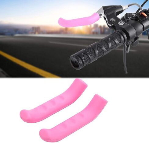 SPYMINNPOO 2Pcs Brake Handle Silicone Sleeve, Mountain Bike Brake Lever Protection Cover (Deep Pink) in Saudi Arabia