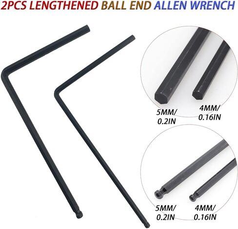 مجموعة مفاتيح ألين جيتار 13 قطعة من Cheerock، مفاتيح ألين طرفية كروية مطولة 4 مم و5 مم 7 مم و8 مم مفتاح ربط قضيب إصلاح الجيتار، أدوات إعداد الجيتار لتعديل برغي جسر الرقبة مارتن in Kuwait