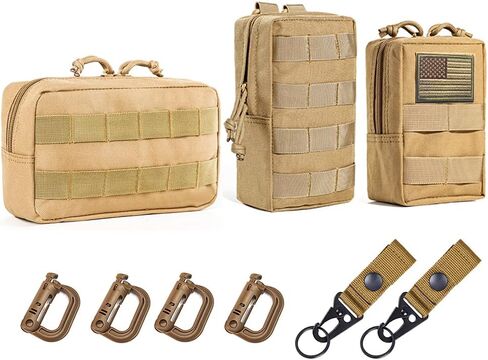 2 حزمة من أكياس معدات مولي، حقيبة خلفية عسكرية تكتيكية، ملحقات مولي حقيبة صغيرة مقاومة للماء in Kuwait
