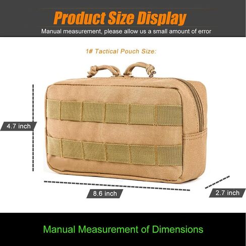 2 حزمة من أكياس معدات مولي، حقيبة خلفية عسكرية تكتيكية، ملحقات مولي حقيبة صغيرة مقاومة للماء in Kuwait