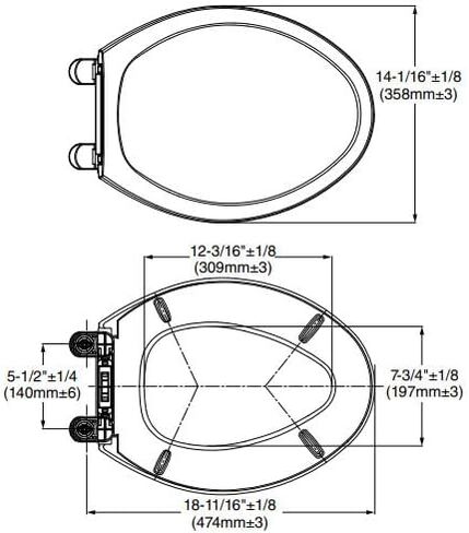 American Standard 5320B65CT.020 Champion Slow-Close Round Front Toilet Seat, White in Saudi Arabia