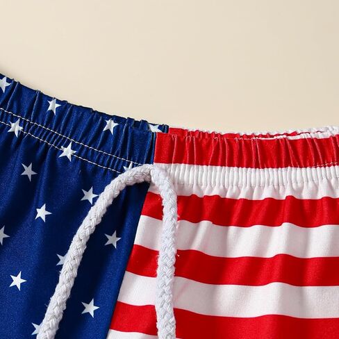 Tinypainter Toddler Boy 4th of July Outfit Short Sleeve T-shirt Top+American Flag Shorts Baby Boy Independence Day Clothes in Saudi Arabia