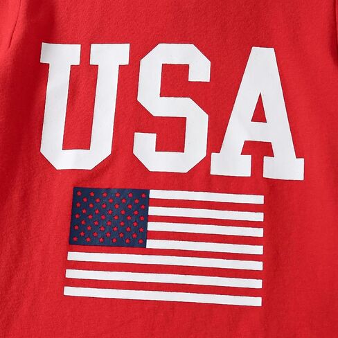 Tinypainter Toddler Boy 4th of July Outfit Short Sleeve T-shirt Top+American Flag Shorts Baby Boy Independence Day Clothes in Saudi Arabia