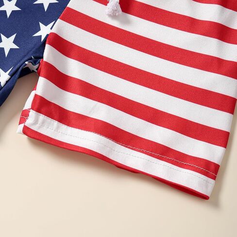 Tinypainter Toddler Boy 4th of July Outfit Short Sleeve T-shirt Top+American Flag Shorts Baby Boy Independence Day Clothes in Saudi Arabia