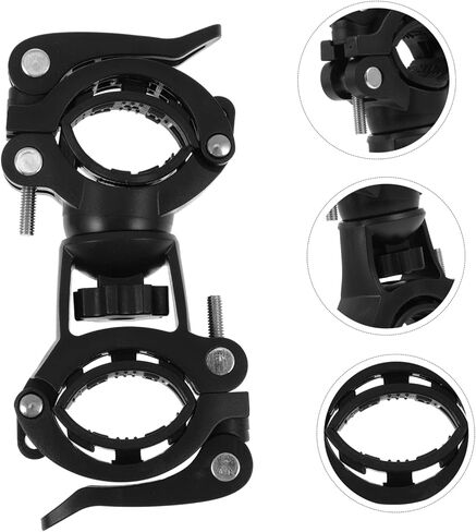Toddmomy 2 Pcs Bicycle Headlight Frame LED Flashlight Bike Accessories Bike Flashlight Se Bike Accessories Mount in Saudi Arabia