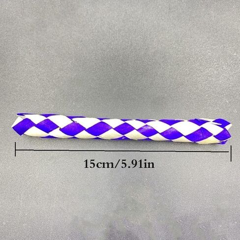 10Pcs Classic Finger Traps Chinese Finger Trap Bamboo Chinese Bamboo Birds Foraging Assorted Colors PET Bird Chew Classic Party and Adults Finger Puppets Puppets and Puppet Theaters in Saudi Arabia