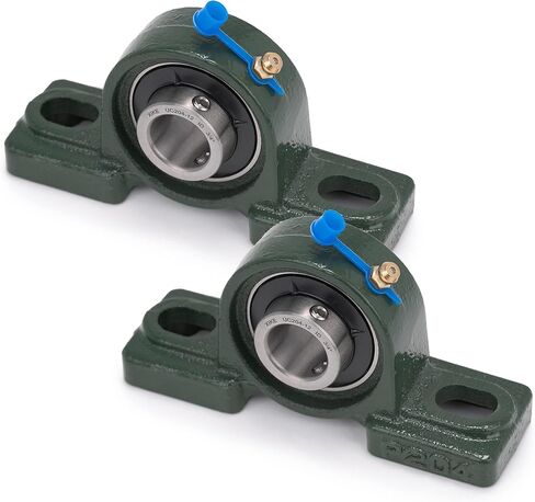 XIKE 2 Pcs UCP204-12 Bore 3/4" Pillow Block Mounted Ball Bearings, Solid Cast Iron Base and Self Aligning Chrome Sealed Bearings. in Saudi Arabia