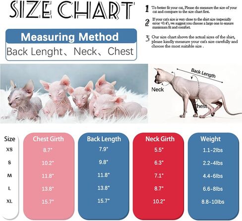 ملابس القطط bonaweite Sphynx، قمصان القطط للقطط فقط، ملابس القطط ذات الياقة المدورة للقطط الذكور الإناث، سترات القطط بدون شعر، تي شيرت مخطط بدون فرو لكورنيش ريكس، ديفون ريكس، بيتربالد in Kuwait