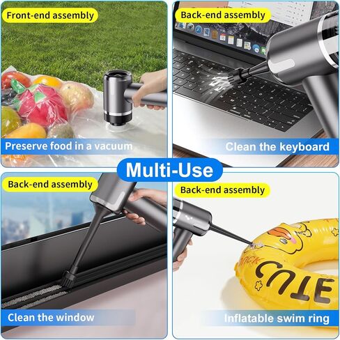 helloleiboo Mini Vacuum Cleaner 9000PA Hand Vacuum Cordless Rechargeable 3 in 1 Portable Car Vacuum Wireless Handheld Car Vacuum Cleaner for Car Home Office Pet in Saudi Arabia