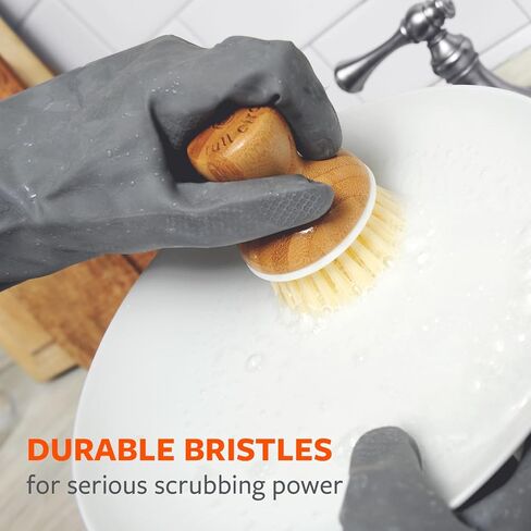 Full Circle Bubble Up, Brush + Dispenser, Gray in Saudi Arabia
